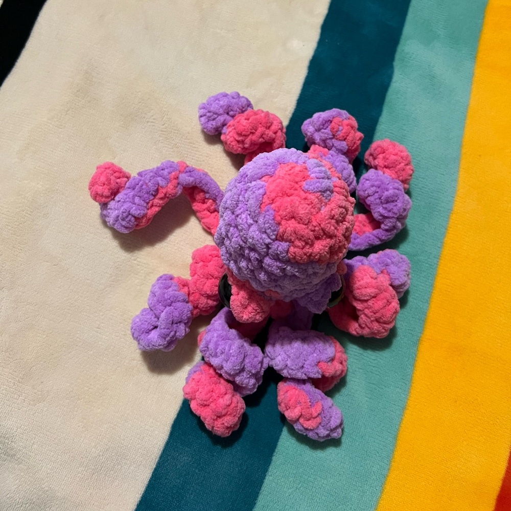 Plush Crocheted Octopus π - Picture 7 of 13